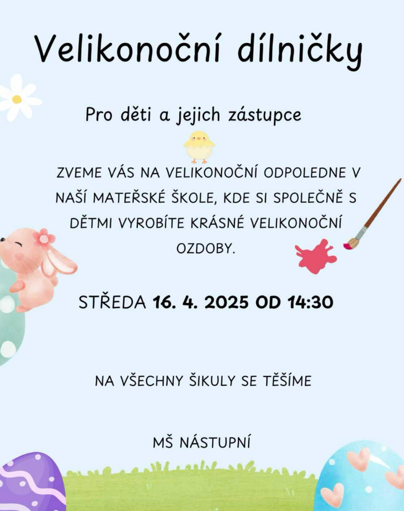 Velikonoční dílničky
