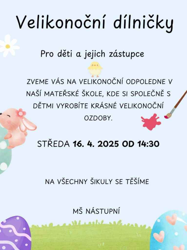 Velikonoční dílničky